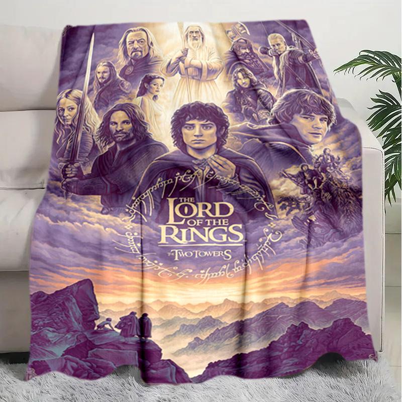 1PC The Lord of the Rings blanket, all-season lightweight home office outdoor nap multifunctional blanket, Christmas gifts