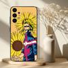 Телефонный чехол Toshinori Yagi MHA All Might для Samsung S 25,24,23,22,30,21,10,9,Ultra,Plus,Lite,FE,4,5G Черный Мягкий Чехол