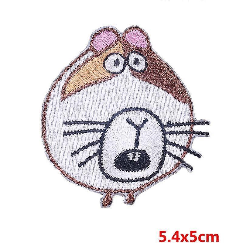 4pcs-Computer embroidery fabric stickers Home fabric clothes decoration stickers