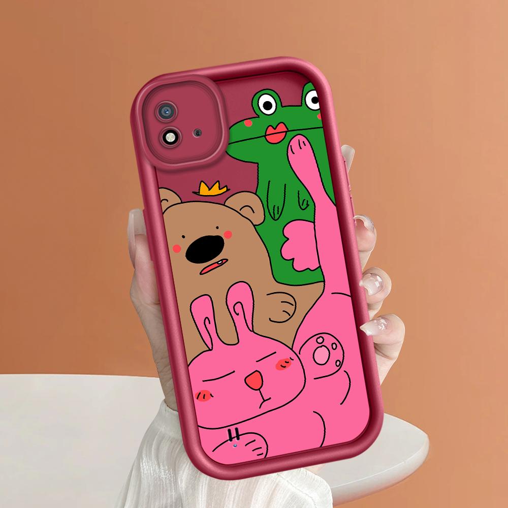 Мягкий силиконовый квадратный чехол с рисунком лестницы для телефона, полное покрытие, противоударный защитный резиновый чехол для камеры для OPPO Realme