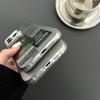 Stone Island Streetwear Гальванизированный серебристый чехол для iPhone 15 Pro Max