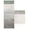vidaXL Pfostenverbinder 4 Stk. Y-Form Verzinktes Metall 91 x 91 mm