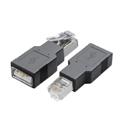 Адаптер USB к RJ45 Ethernet USB2.0 гнездо к RJ45 штекер Конвертеры для сетевых устройств и ПК Надежное соединение
