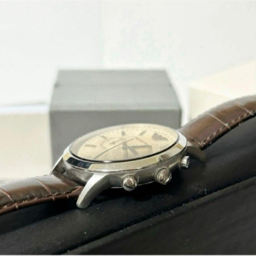 Б/у мужские часы EMPORIO ARMANI Armani AR-2433 QZ хронограф работоспособность подтверждена