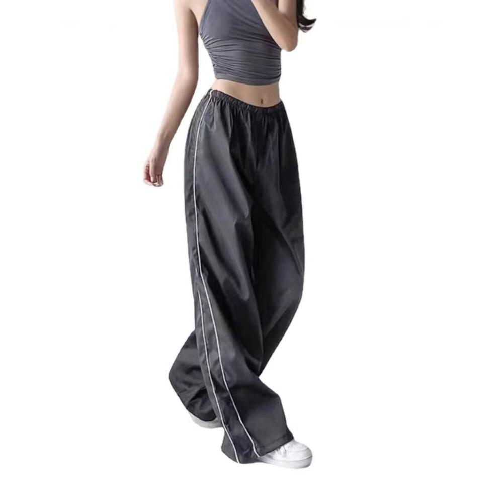 European  New Fashion Track Pants Loose Parachute Pants Women's Slim Trousers