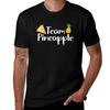 Team Pineapple Pizza T-Shirt Blouse Graphic Shirts Graphic T Shirts New Edition Slim Fit T Shirts for Men