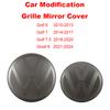 T242pcs Front and Rear Emblem For VW Volkswagen Golf 6/Golf 7/Golf 7.5/Golf 8 Not Affect ACC Modified Black Label Flat Mirror CoverVSOA1
