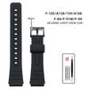 14 16 18 мм Выпуклый полимерный ремешок для часов Casio F-84/91W/94/105 AE1200/1300/F91W/W218/F108 Спортивный сменный браслет ремешок
