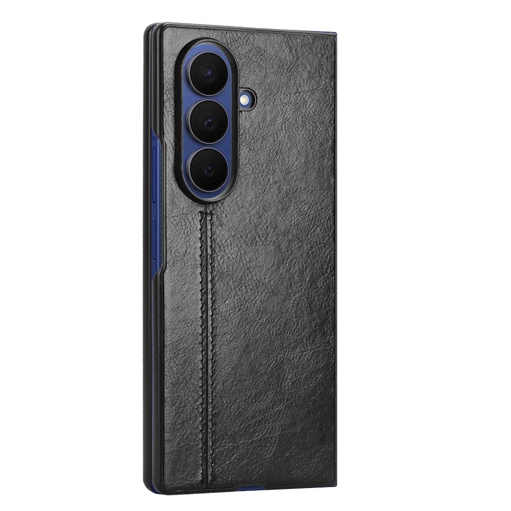 Для Samsung Galaxy Z Fold7 5G Чехол Линия Шва Покрытие из ПУ Кожи PC Чехол для Телефона