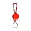 Carabiner Key Chain Ring Retractable Ski Pass ID Card Badge Holder