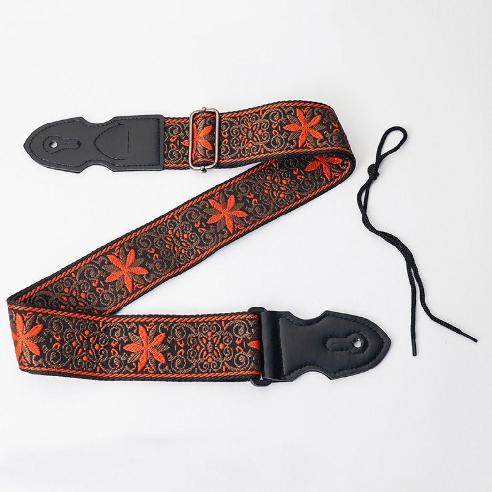 Регулируемый ремень для гитары, этнический стиль, гитарный плечевой ремень, расширяющиеся ремни для электрогитары, укулеле