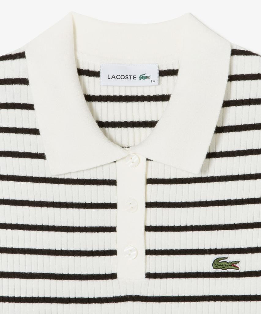 LACOSTE Women'S Rib Knit Sweater Polo Shirt Pf530E-56G 70V