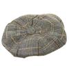 Мужская шляпа с острыми козырьками, плоская кепка газетчика, твидовая шерстяная кепка в елочку, ретро-кепка пекаря