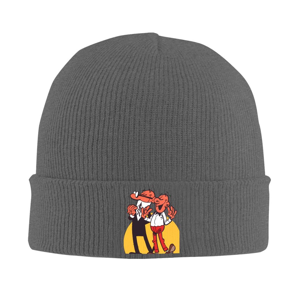 Mort Phil Mortadelo y Filemón Beanie Hats Bonnet Hats Female Male Vintage Outdoor Skullies Beanies Thermal Elastic Caps