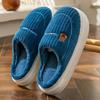Fleece Cotton Slippers Women's Winter New Home Indoor Fleece Warm Fluffy Slippers Men's Couple
