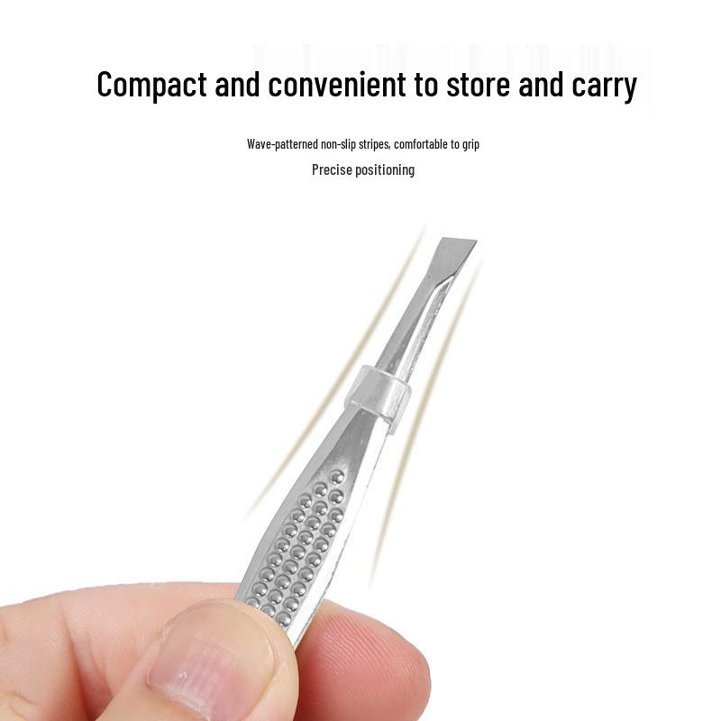 Stainless Steel Eyelash and Eyebrow Tweezers & Curler Tool