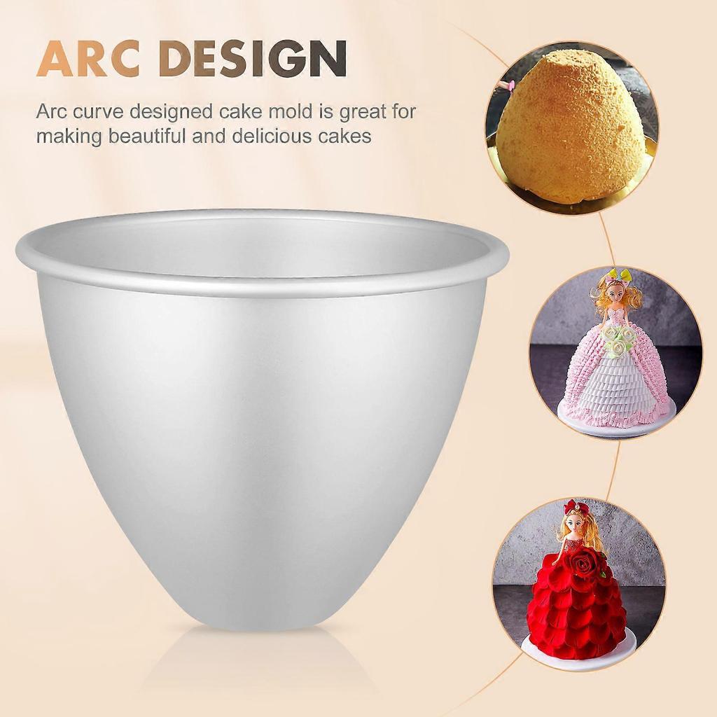 Aluminum Cake Mold Doll Dress for Baking Hemoton 6 Inch Cupcake Mold