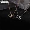 Heart Pendant Necklace For Girls Women Sweater Neck Chain Necklaces Cute Chokers Jewelry