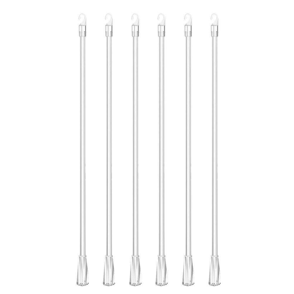 6 шт. Прозрачный стержень для вертикальных жалюзи, запасные части, пластиковая палочка с крючком, установка для окон