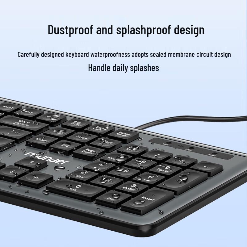 Founder KM310 Wired Keyboard and Mouse Combo