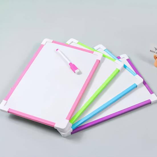 Набор магнитных досок с подвесным тросом и рамкой из ПВХ, гладкая поверхность для письма