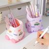 Desk Pen Holder Cartoon Vehicle Shape Pencil Holder Multi-functional Desktop Makeup Brush Organizer for Home School Office