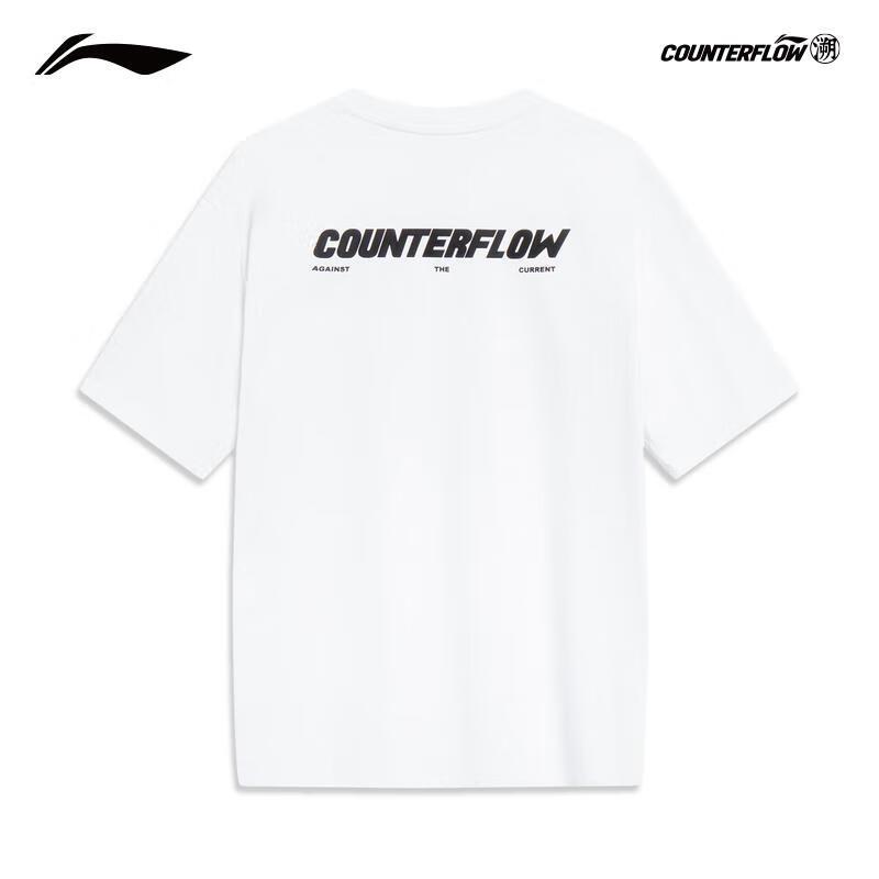 Li-Ning Уличная unisex футболка с коротким рукавом из чистого хлопка серии CF
