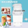 Manual Ice Crusher Rotary Handle Stainless Steel Blades Multifunctional Slushy Maker
