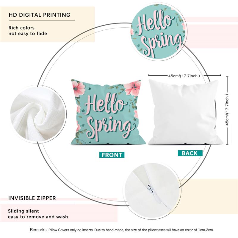 1 шт. Пасхальные декоративные наволочки Пасхальный весенний кролик яйца Наволочка для подушки Домашний декор Для дивана кресла гостиной спальни