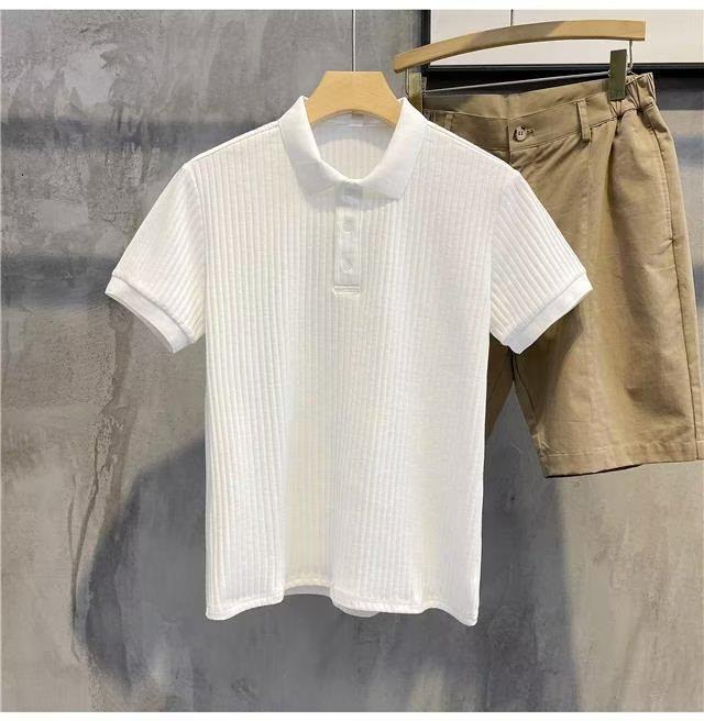 Мужская рубашка-поло Slim Fit с коротким рукавом - дышащий летний топ