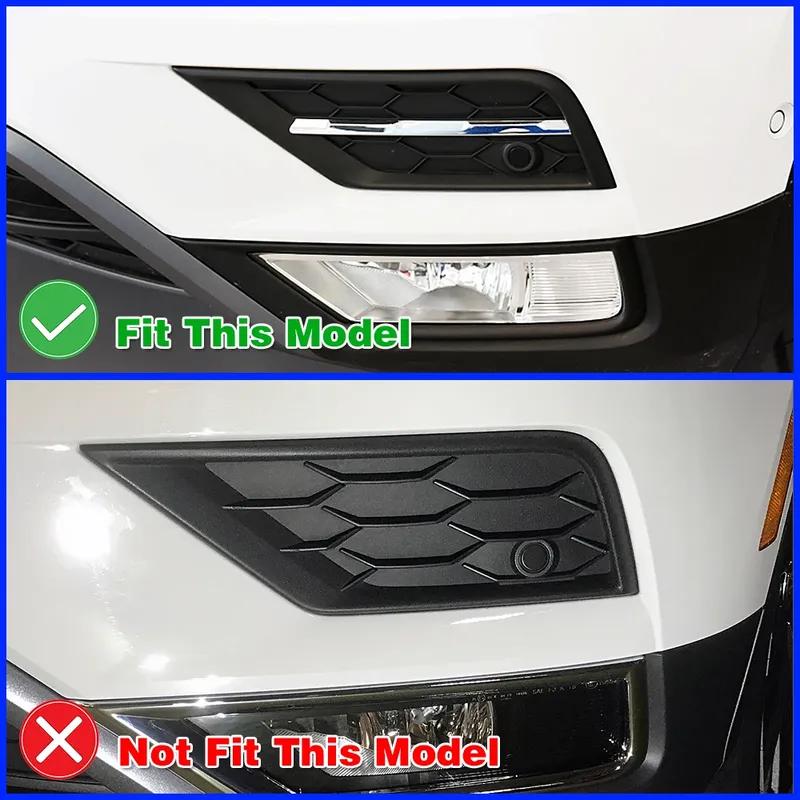 For VW Volkswagen Tiguan MK2 2017- Chrome Fog Light Lamp Trim Cover Frame ABS Exterior Decoration Accessories