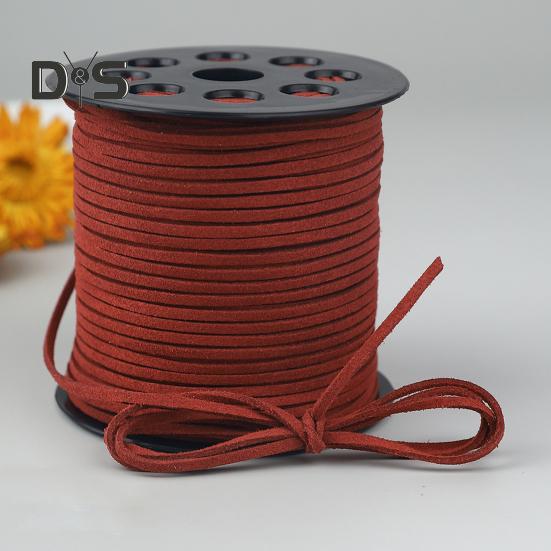 Бархатная веревка длиной 100 ярдов, шириной 3 мм, бархатный шнур для самостоятельного изготовления шнурков для обуви, изготовления ювелирных изделий, ремешка, ожерелья, браслета, плетеной веревки