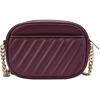 Michael Kors MK Rose Chain Shoulder Strap Quilted Solid Logo Leather Camera Bag Women Shoulder Bag Burgundy 35S1GX0C1U-MERLOT
