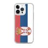 Coque iPhone - Drapeau Serbie - iPhone 14 Pro Max - Souple - Multicolore - TPU Transparent