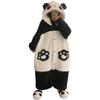Fluffy Panda Kigurumi Cute Winter Loungewear Animal Warm Hooded Long Sleeves and Thick Fleece Open Funny Gift [MTKCNTL] Women's Pajamas, Set, Design,
