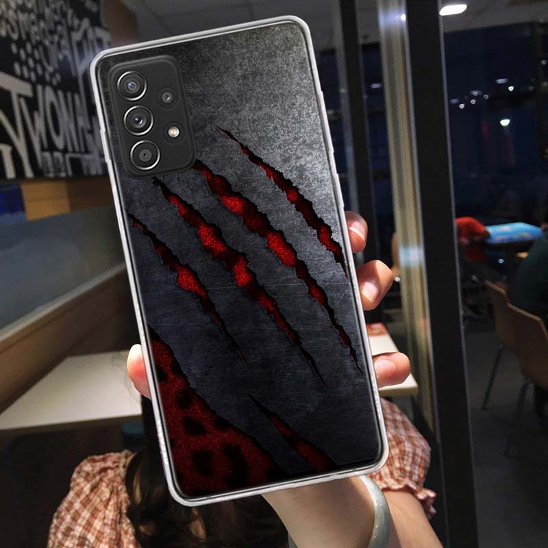 Fierce Beast Claws Scratch Marks Phone Case for Samsung A54 A57 A37 A17 A14 A15 A12 A24 A34 A55 A35 A25 A52S A07 A05S A04S A22 A
