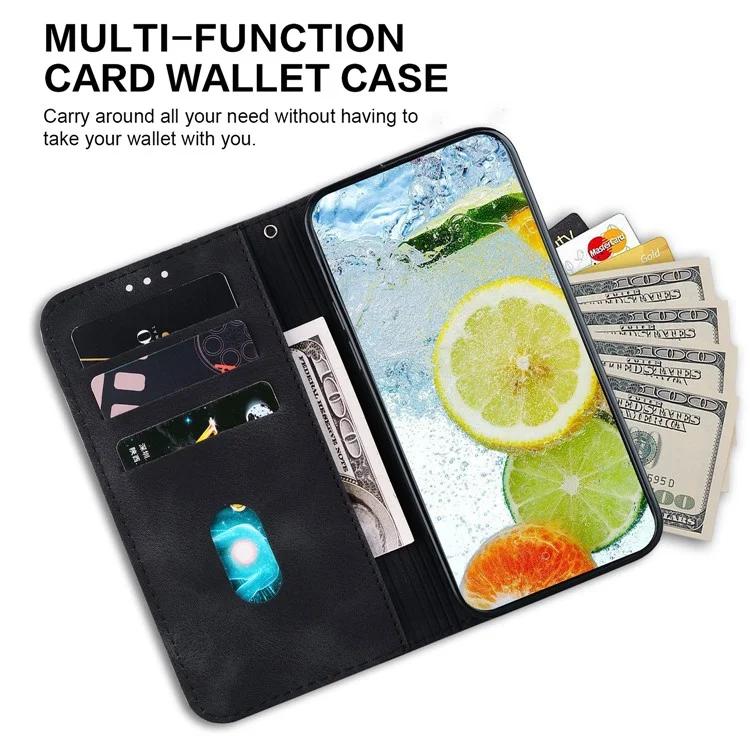 Shockproof Leather Cover for Honor 90 Pro Double 8-Shape Imprinted Wallet Stand Phone Case