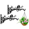 Hanging Plants Bracket Iron Plant Hanger Hook Sturdy Flower Pot Wall Hook Decorative Lantern Support Hanger With Screws