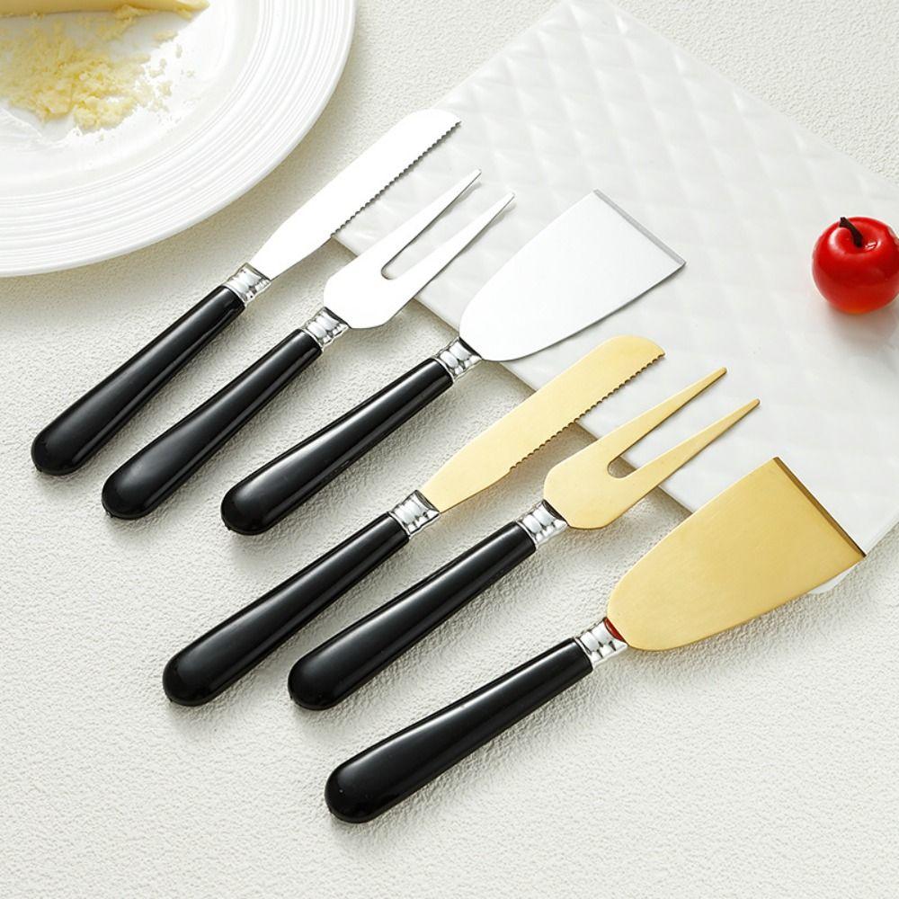 Stainless Steel Cheese Shovel Fork Set Reusable Cake Shovel Cheese Tools Dessert Knife Kitchen