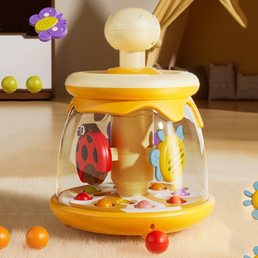Portable Children's Insect Spinning Toy Learn Cause Effect Interactive Developmental Toy Boys