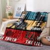 1PC Death Note Patterned Flannel Blanket Suitable For All Seasons For Home Decor Warmth And Comfort Gifts Holiday Present