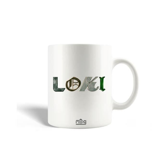 Ceramic Mug - MANIACASE - Loki Series Logo - 30cl - White - Dishwasher Safe