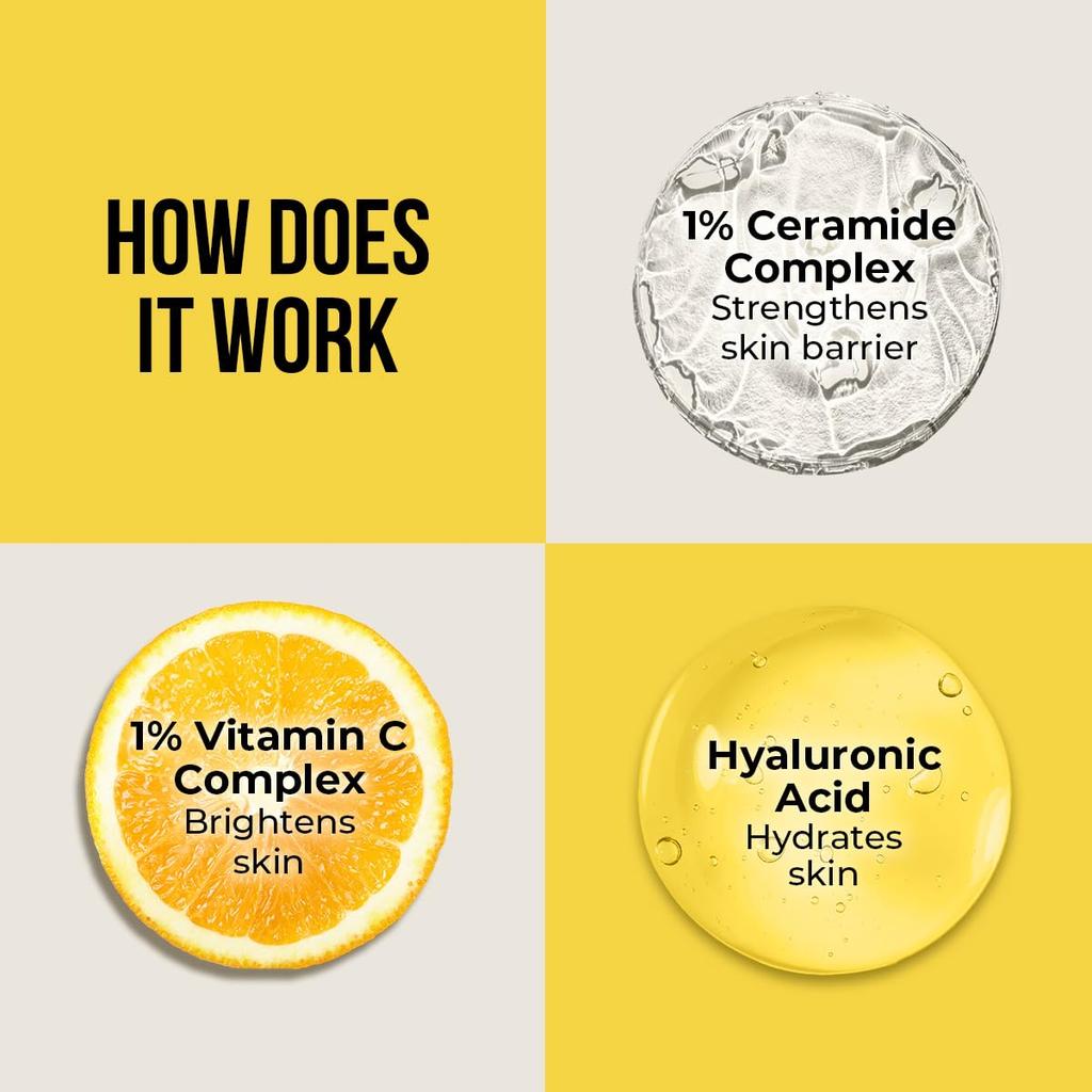 Dr. Sheth's Ceramide & Vitamin C Oil-Free Sunscreen SPF 50+ PA++++ For Healthy Bright Skin 30 g
