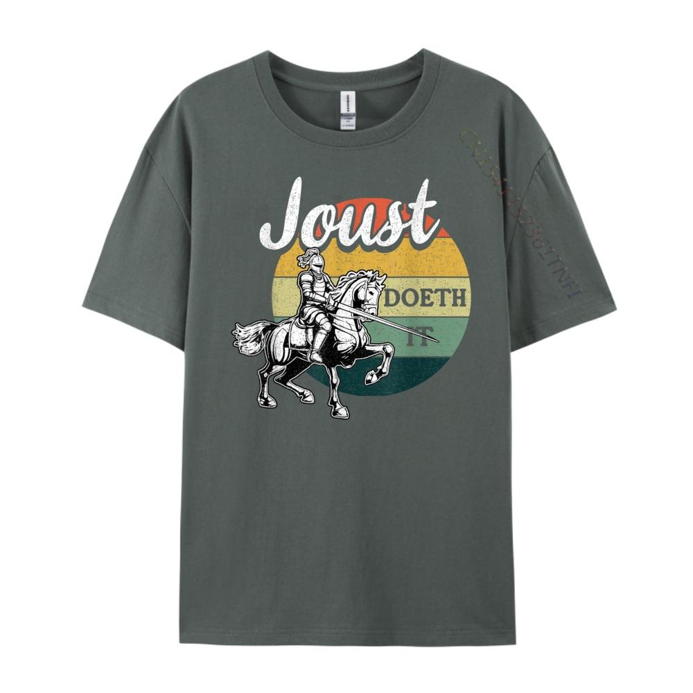 Joust Do It Jousting Knight Renaissance Festival Medieval Mens Designer T Shirt Band Tshirts Chinese Style