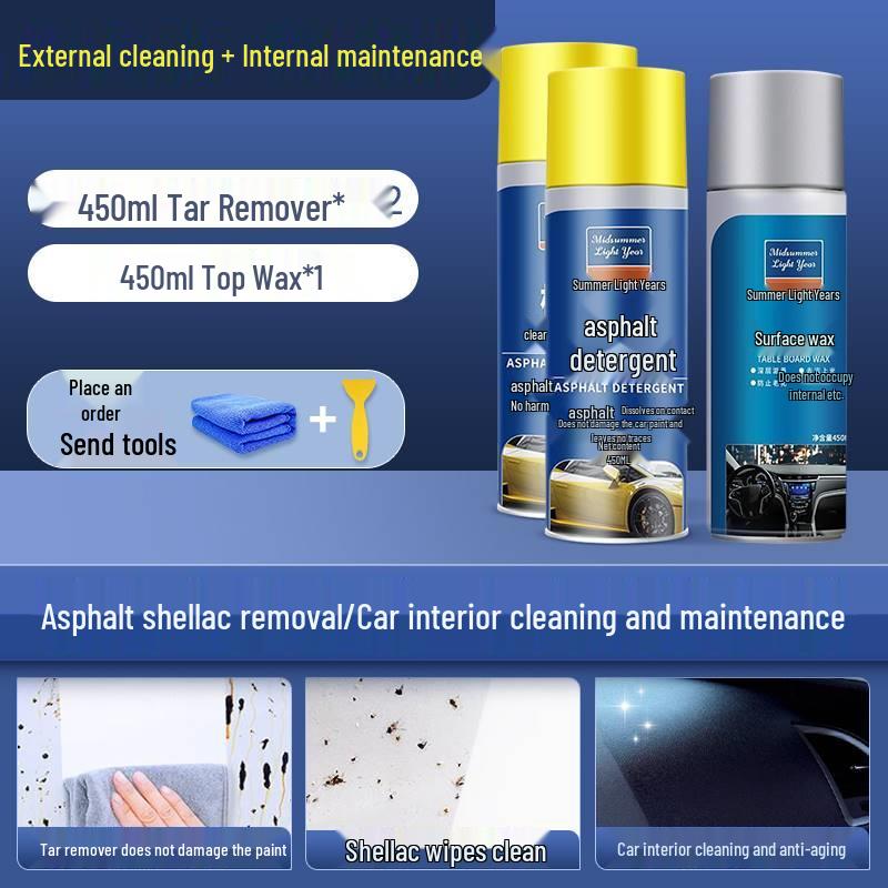 Asphalt & Stain Remover: Effective Car Wash for White Vehicles - Tackles Tree Sap and Gum