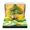 New Product 3D Memo Pad Custom Logo Desk Calendar Magic Tree Christmas Tree Notepad Bookmarks Stationery Gift Set Birthday Items