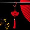 Red New Year Pendant New Year Tassel Chinese Knot Mini Festive Arrangement Props Lantern Festival