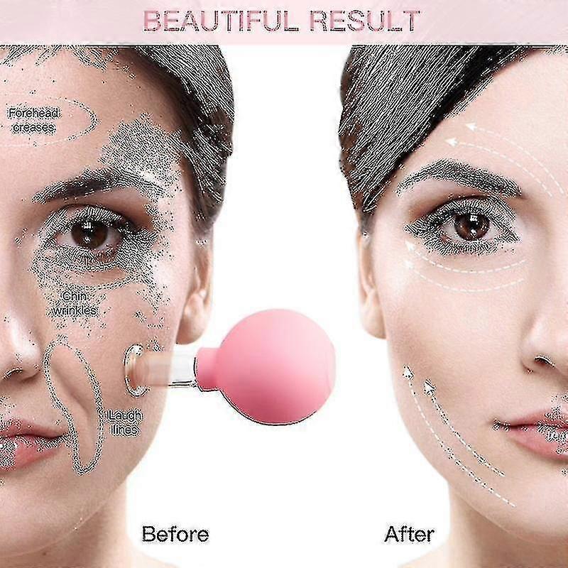 Massage Body Cups Rubber Vacuum Cupping Glasses Face Skin Lifting Body Facial Cupping Therapy Tool - PJ