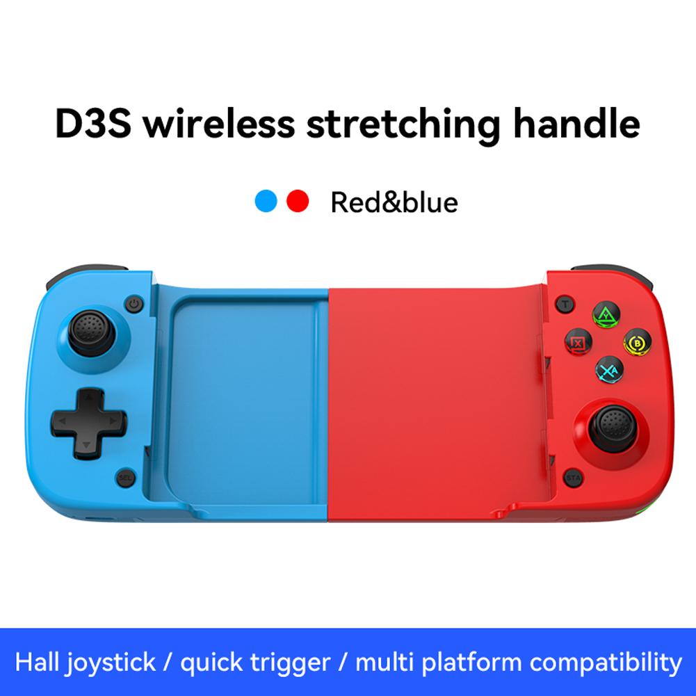 Wireless BT Mobile Phone Gamepad Hall Effect Joystick Phone Controller with Turbo/Vibration/Macro for Android IOS for Switch PC