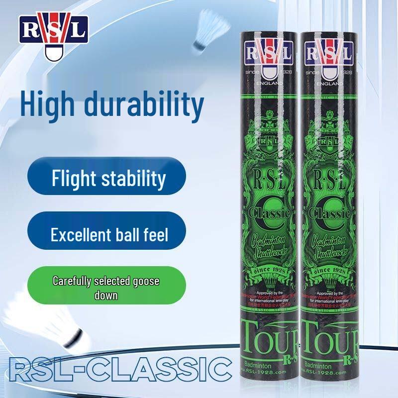 Воланчики для бадминтона RSL с гусиным пером